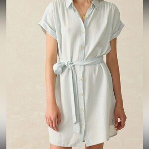 Faherty Tried and True Breeze Denim Shirtdress